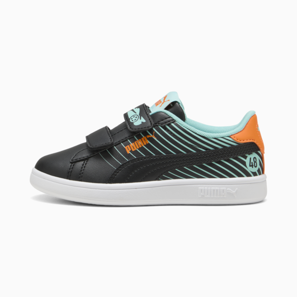 Smash 3.0 Poised 2 Race Sneakers Kids, PUMA Black-Safe Lake, large-ZAF