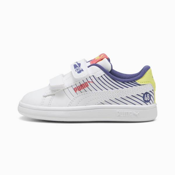Smash 3.0 Poised 2 Race Sneakers Toddler, PUMA White-Blue Crystal-Lemon Sherbert, large-ZAF