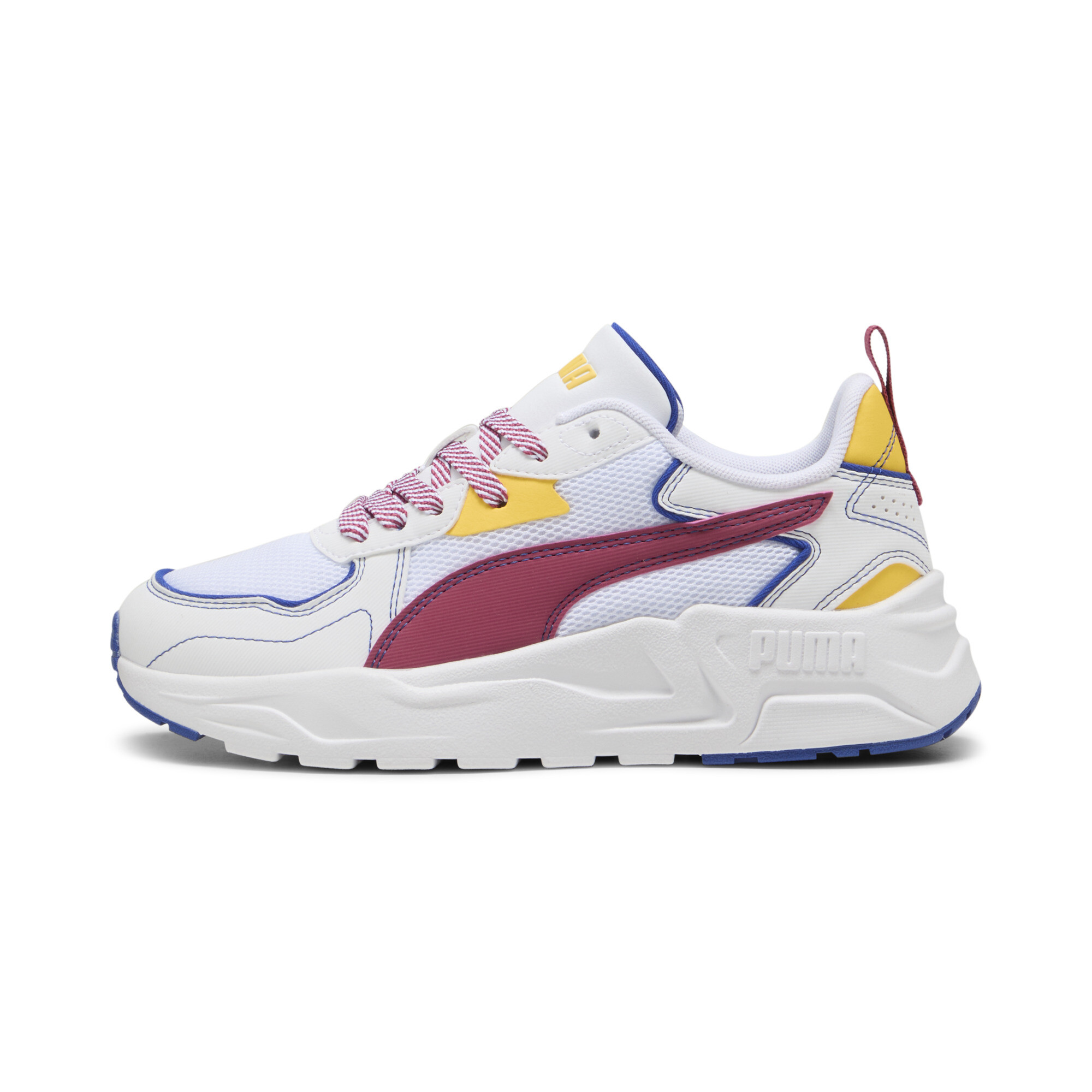 Puma Trinity Lite Starblitz Sneakers Teenager Schuhe Für Für Kinder | White/Port/Sunny Yellow | Größe: 36