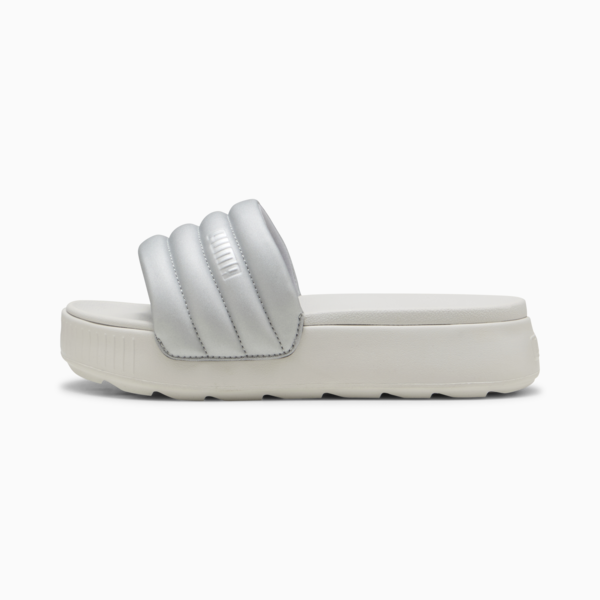 Sandalias Karmen Puffy Aqua Metallics para mujer, PUMA Silver-Feather Gray, large-MEX