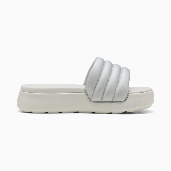 Sandalias Karmen Puffy Aqua Metallics para mujer, PUMA Silver-Feather Gray, large-MEX