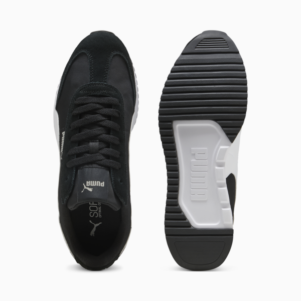 R78 Wind MU Sneakers Unisex, PUMA Black-PUMA White-Flat Light Gray, large-ZAF