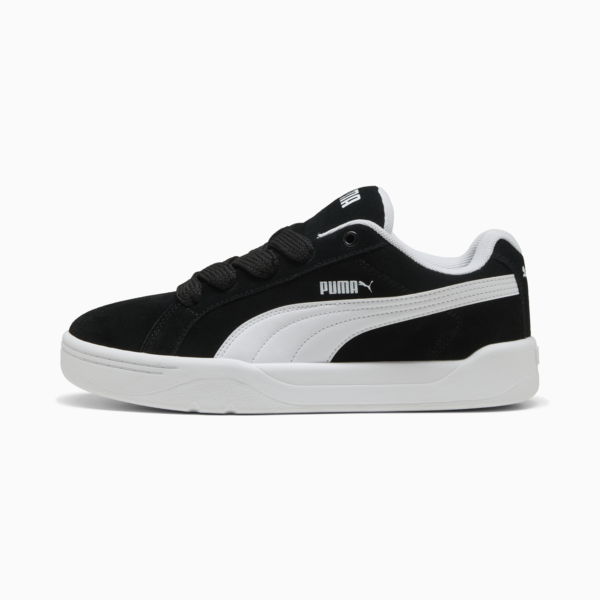Park LIfestyle Easy Suede Sneakers Unisex, PUMA Black-PUMA White, large-ZAF