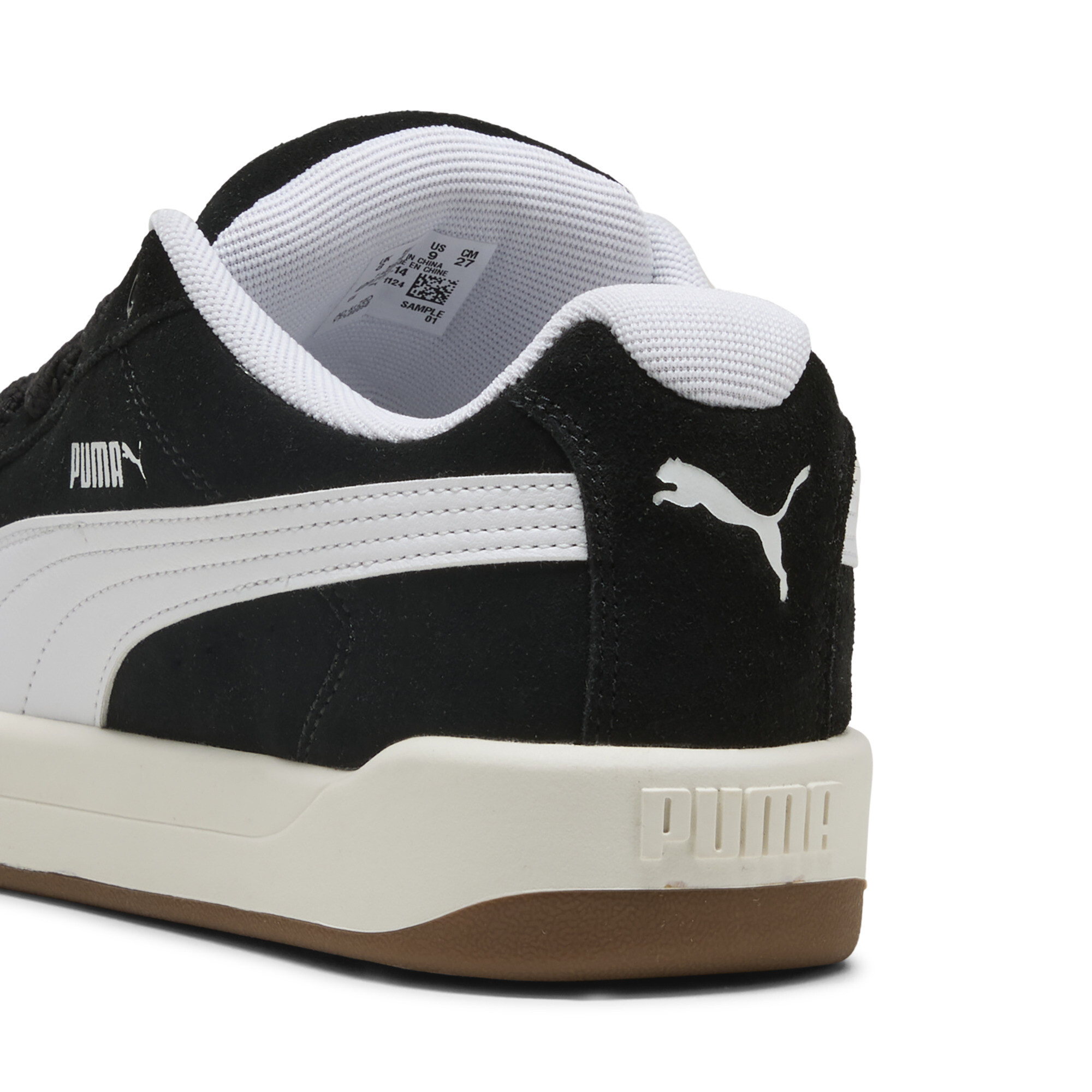 PUMA Park Lifestyle Easy Suede sneakers unisex, Zwart/Wit, Maat 43 thumbnail 5