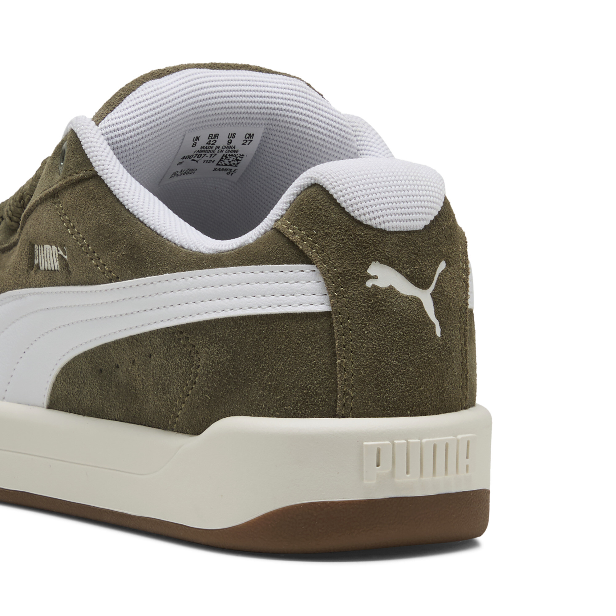 PUMA Park Lifestyle Easy Suede sneakers unisex, Groen/Wit, Maat 42 thumbnail 5