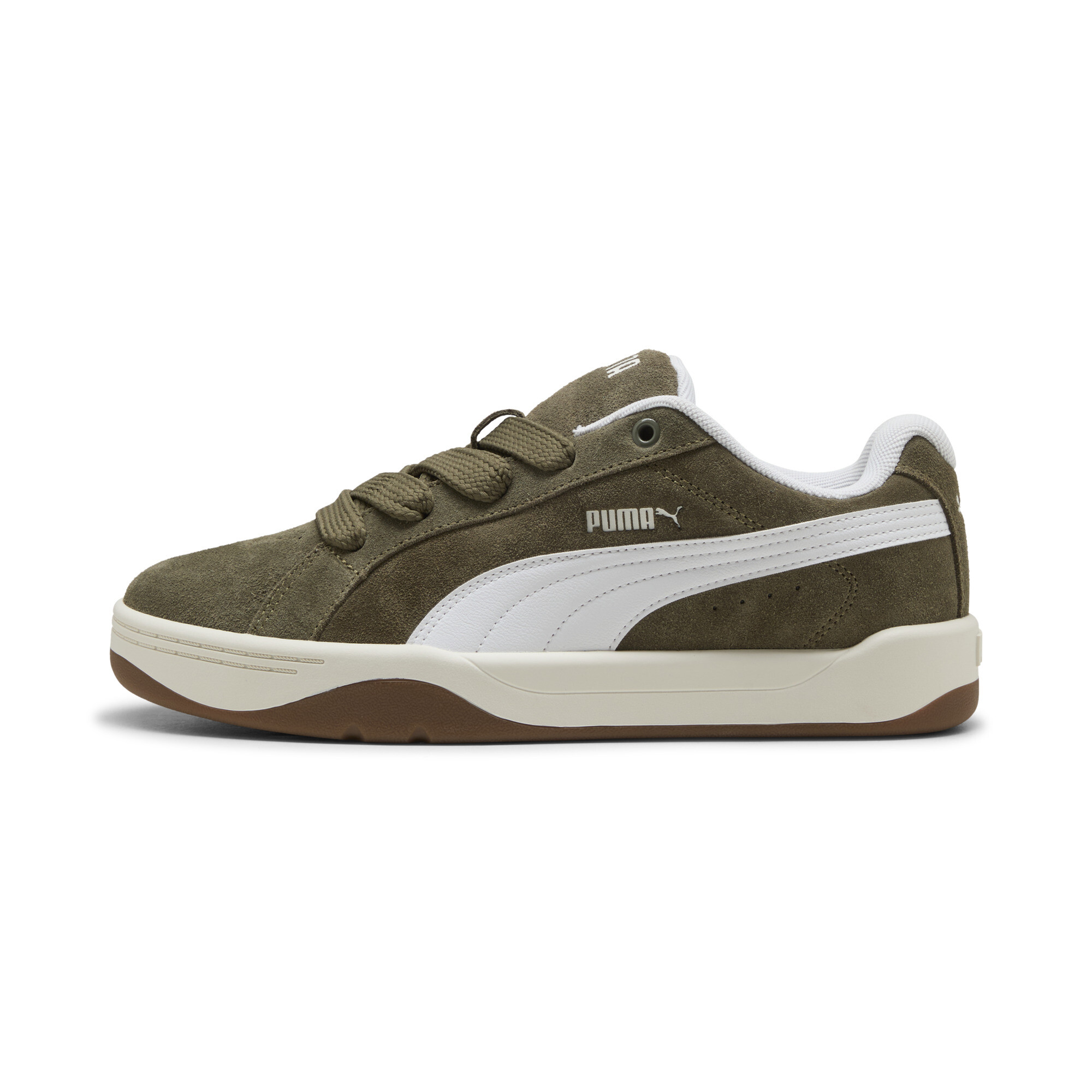PUMA Park Lifestyle Easy Suede sneakers unisex, Groen/Wit, Maat 42