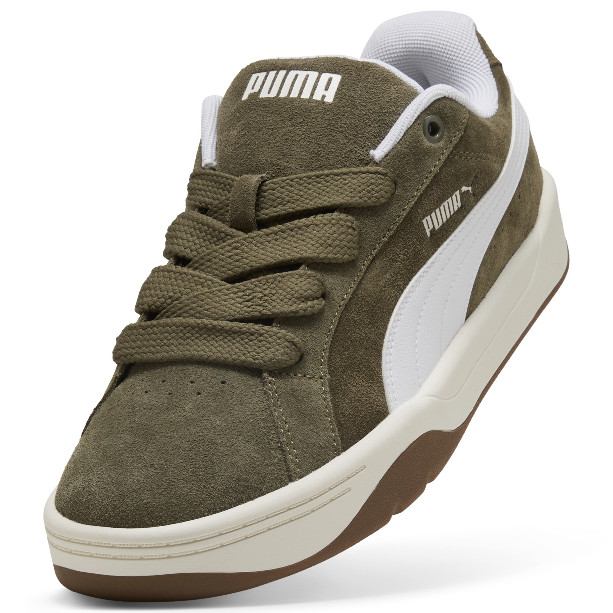 PUMA Park Lifestyle Easy Suede sneakers unisex, Groen/Wit, Maat 42 thumbnail 2