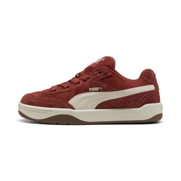 Zapatillas PUMA Park Lifestyle SK8 Gamuza En Bordeaux Rojo/Alpine Snow