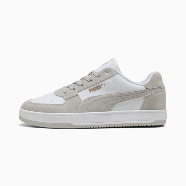 Caven 2.0 Mono Sneakers Unisex, PUMA White-Cool Light Gray-PUMA Gold, large-ZAF