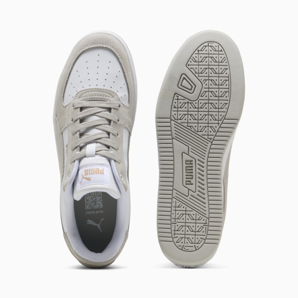 Caven 2.0 Mono Sneakers Unisex, PUMA White-Cool Light Gray-PUMA Gold, large-ZAF