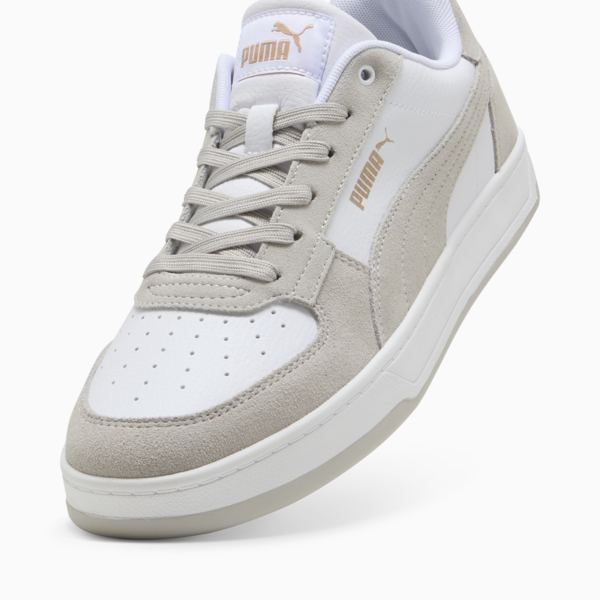 Caven 2.0 Mono Sneakers Unisex, PUMA White-Cool Light Gray-PUMA Gold, large-ZAF