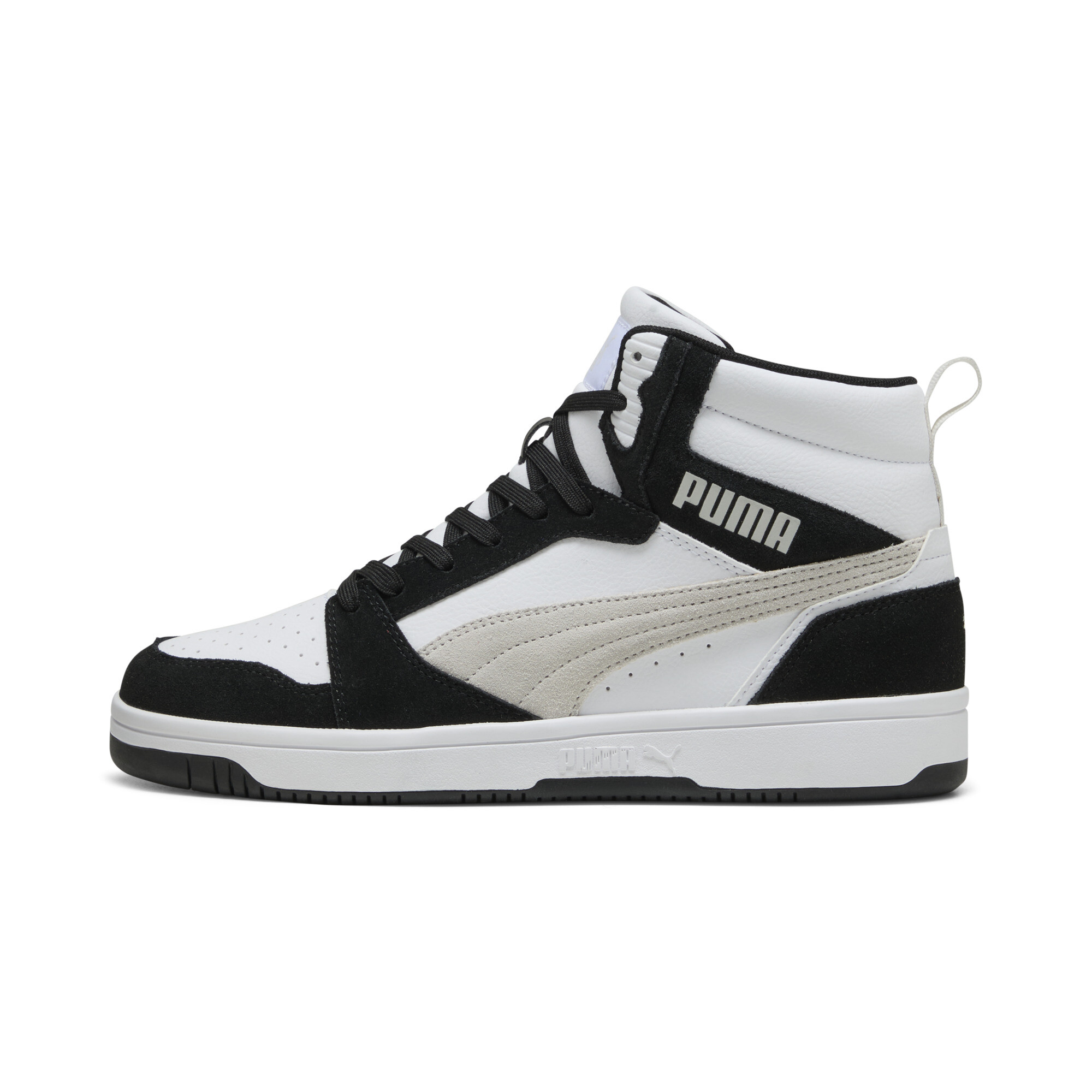 Puma Rebound v6 SD Sneakers Unisex Schuhe | Black/Feather Gray/White | Größe: 36