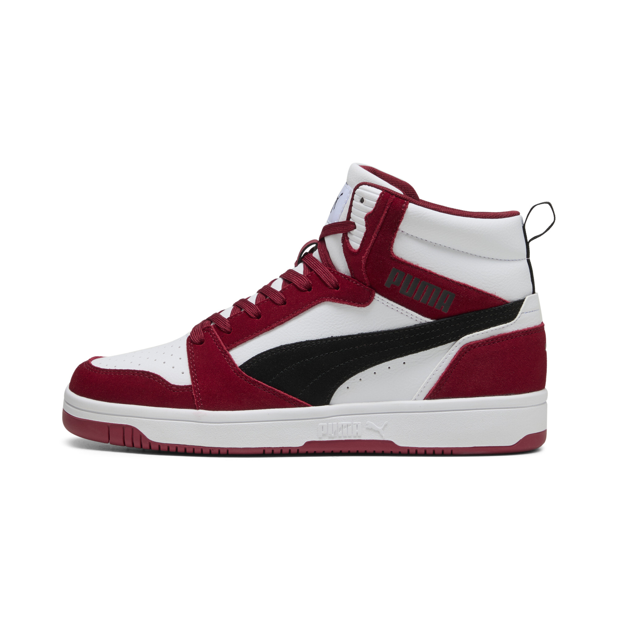 Puma Rebound v6 SD Sneakers Unisex Schuhe | Mit Colorful | Dark Crimson/Black/White | Größe: 35.5