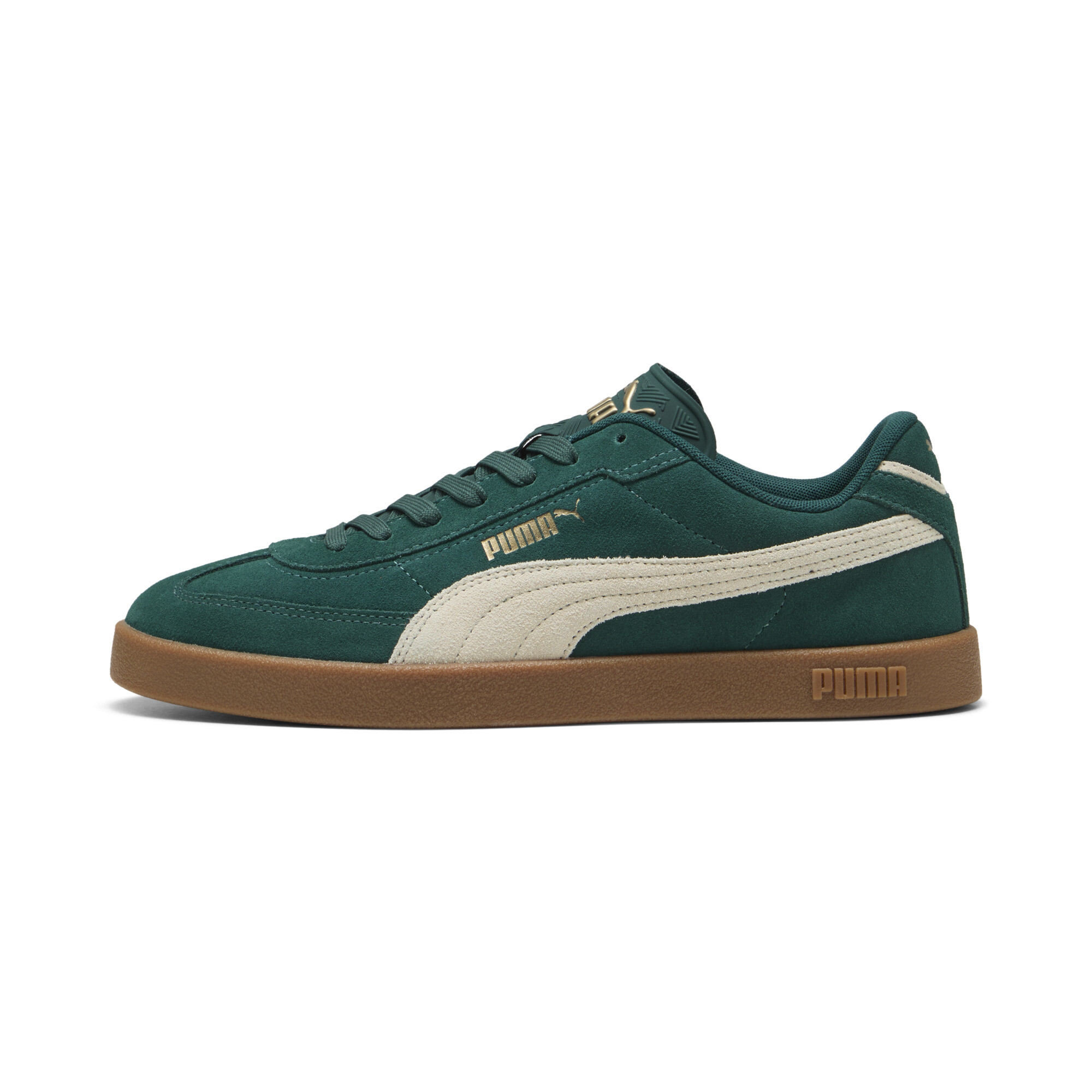 Puma Club II Era Sneakers aus Wildleder Unisex Schuhe | Mit Plain | Dark Myrtle/Alpine Snow/Gum | Größe: 41