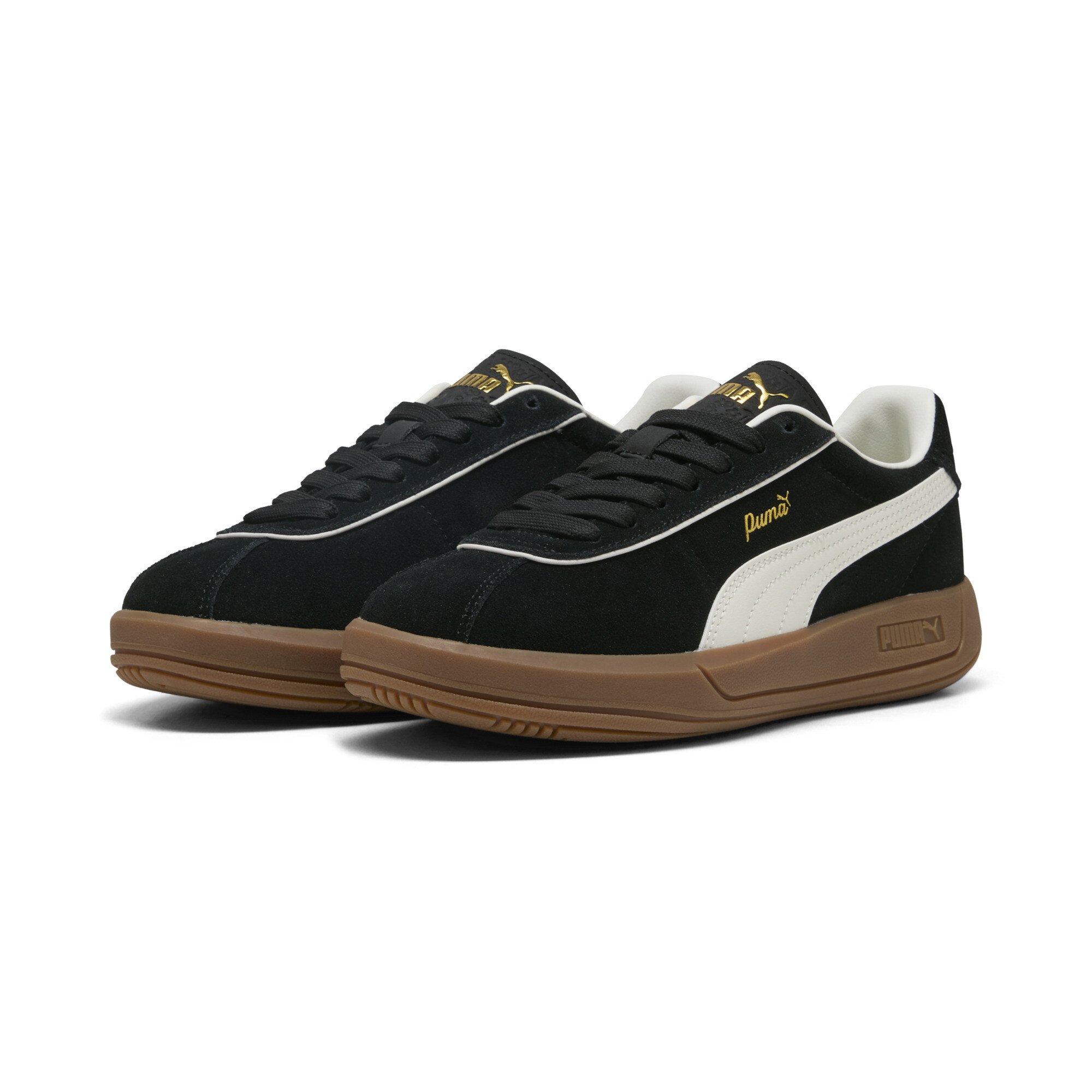 PUMA Club Klassika Suede sneakers voor Dames, Zwart/Wit, Maat 35,5 thumbnail 6