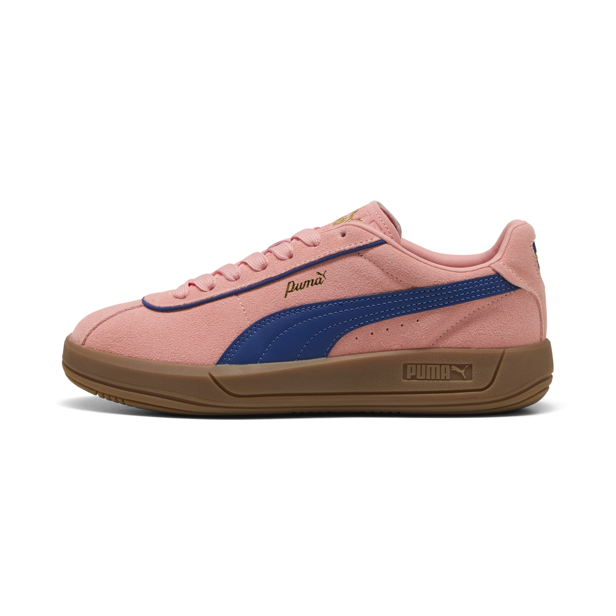 Puma Club Klassika Sneakers aus Wildleder Damen Schuhe | Pink Fruit/Blazing Blue/Gold | Größe: 35.5