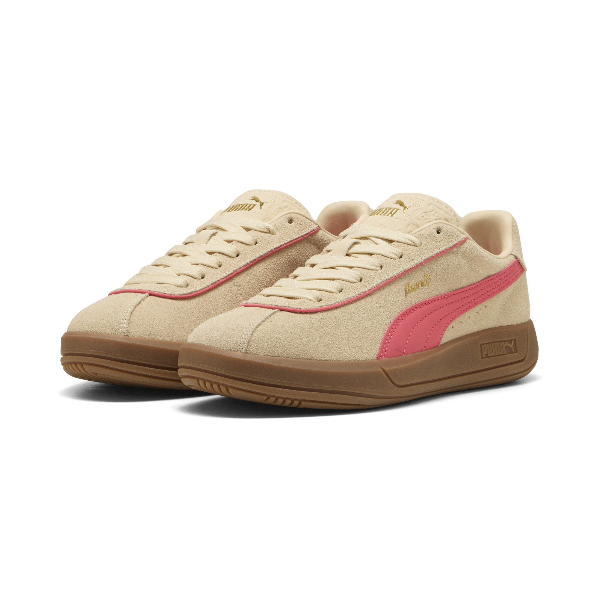 PUMA Club Klassika Suede sneakers voor Dames, Roze/Goud, Maat 41 thumbnail 6