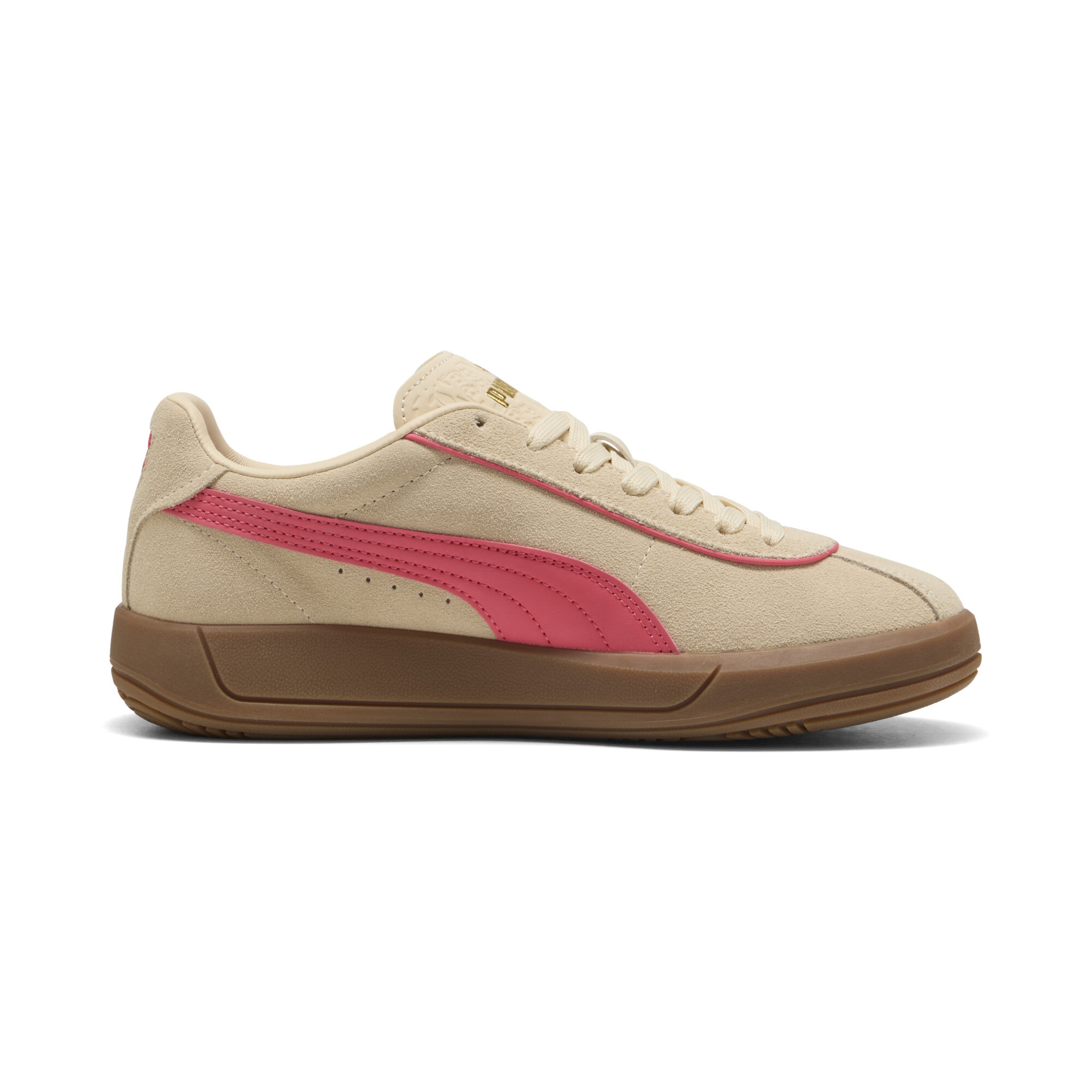 PUMA Club Klassika Suede sneakers voor Dames, Roze/Goud, Maat 41 thumbnail 3