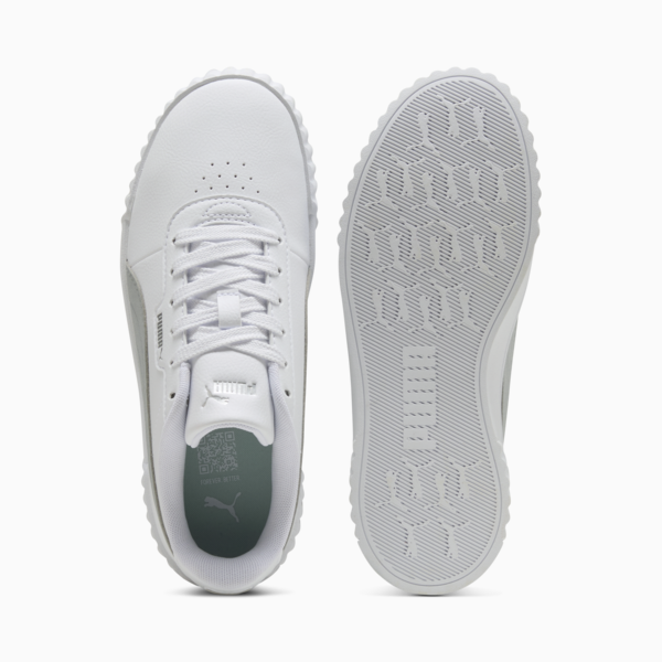 Tenis Carina 3.0 Aqua Metallics para mujer, PUMA White-PUMA Silver, large-MEX