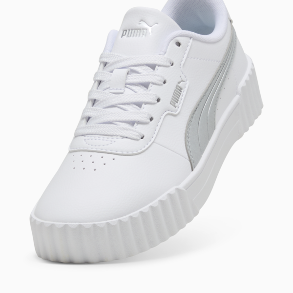 Tenis Carina 3.0 Aqua Metallics para mujer, PUMA White-PUMA Silver, large-MEX