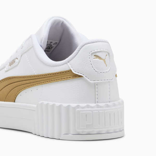 Carina 3.0 Aqua Metallics Sneakers Women, PUMA White-Light Sand-PUMA Gold, large-ZAF