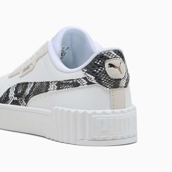 Carina 3.0 Snake Chic Women, PUMA White-Vapor Gray-Puma Aged Silver, large-ZAF