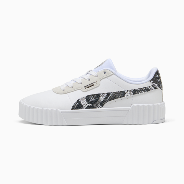 Carina 3.0 Snake Chic Women, PUMA White-Vapor Gray-Puma Aged Silver, large-ZAF