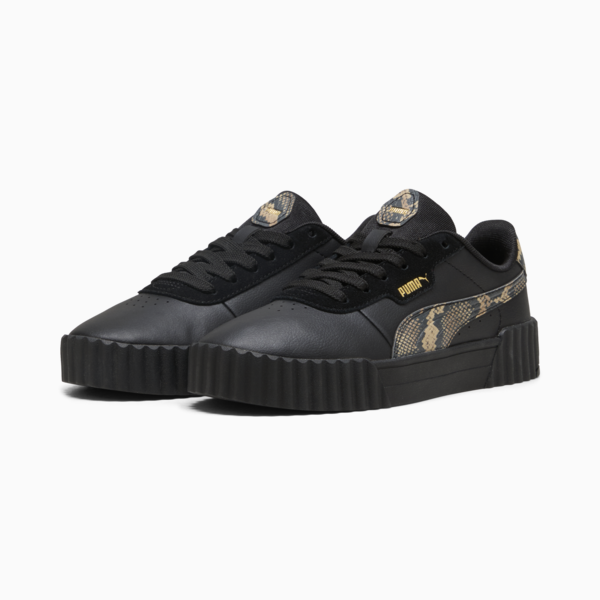 Carina 3.0 Snake Chic Women, PUMA Black-PUMA Gold, large-ZAF