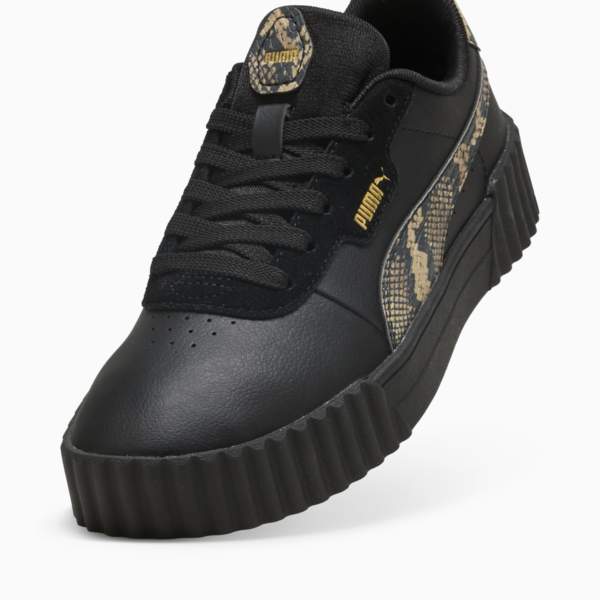 Carina 3.0 Snake Chic Women, PUMA Black-PUMA Gold, large-ZAF