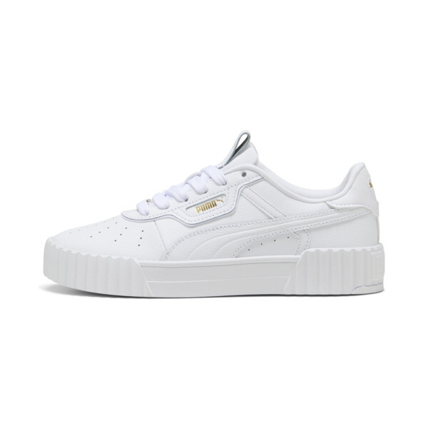 Zapatillas PUMA Carina 3.0 Luxe para Mujer En Blanco/Dorado