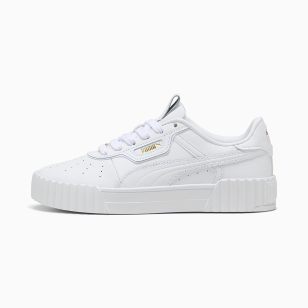 Carina 3.0 Luxe Sneakers Women, PUMA White-PUMA Gold, large-ZAF