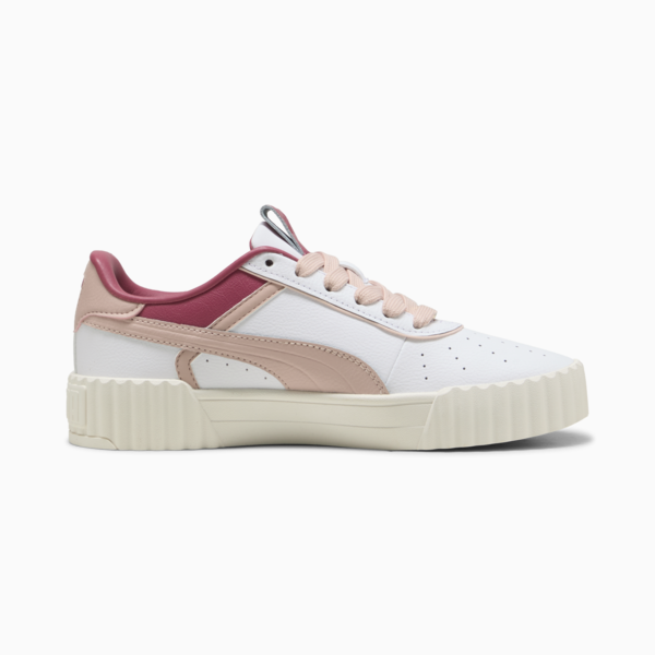 Carina 3.0 Luxe Sneakers Women, PUMA White-Rose Quartz-PUMA Gold, large-ZAF