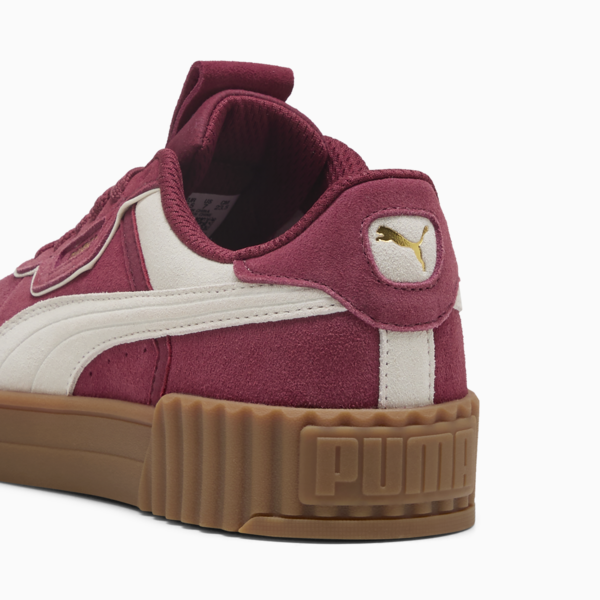 Zapatillas Carina 3.0 Luxe Gamuza para mujer, Team Regal Red-Warm White-PUMA Gold, large-ARG