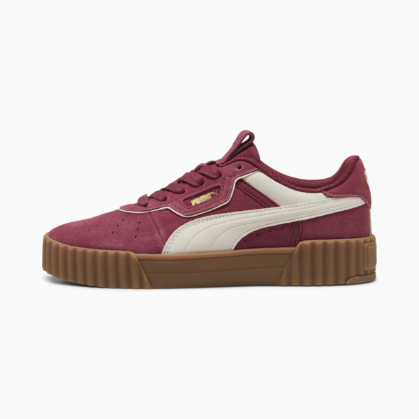 Zapatillas Carina 3.0 Luxe Gamuza para mujer, Team Regal Red-Warm White-PUMA Gold, large-ARG