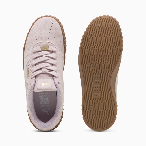 Carina 3.0 Luxe Suede Sneakers Women, Rose Mauve-Warm White-PUMA Gold, large-MEX