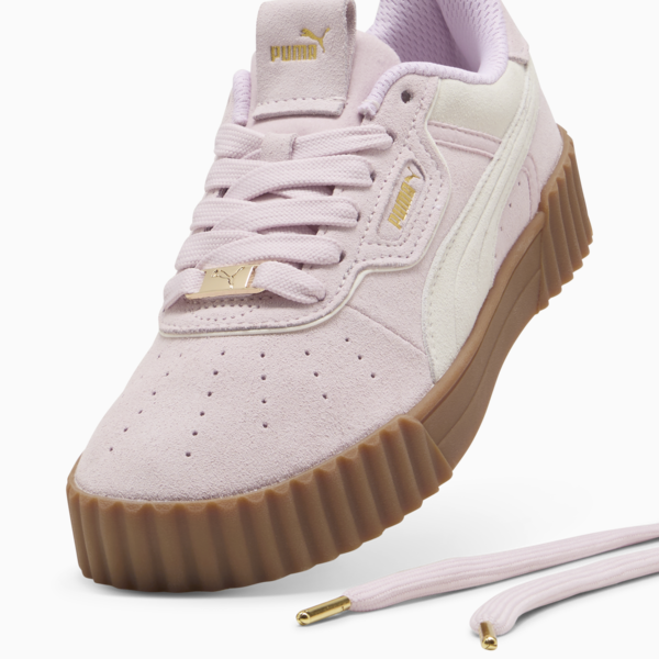 Carina 3.0 Luxe Suede Sneakers Women, Rose Mauve-Warm White-PUMA Gold, large-MEX
