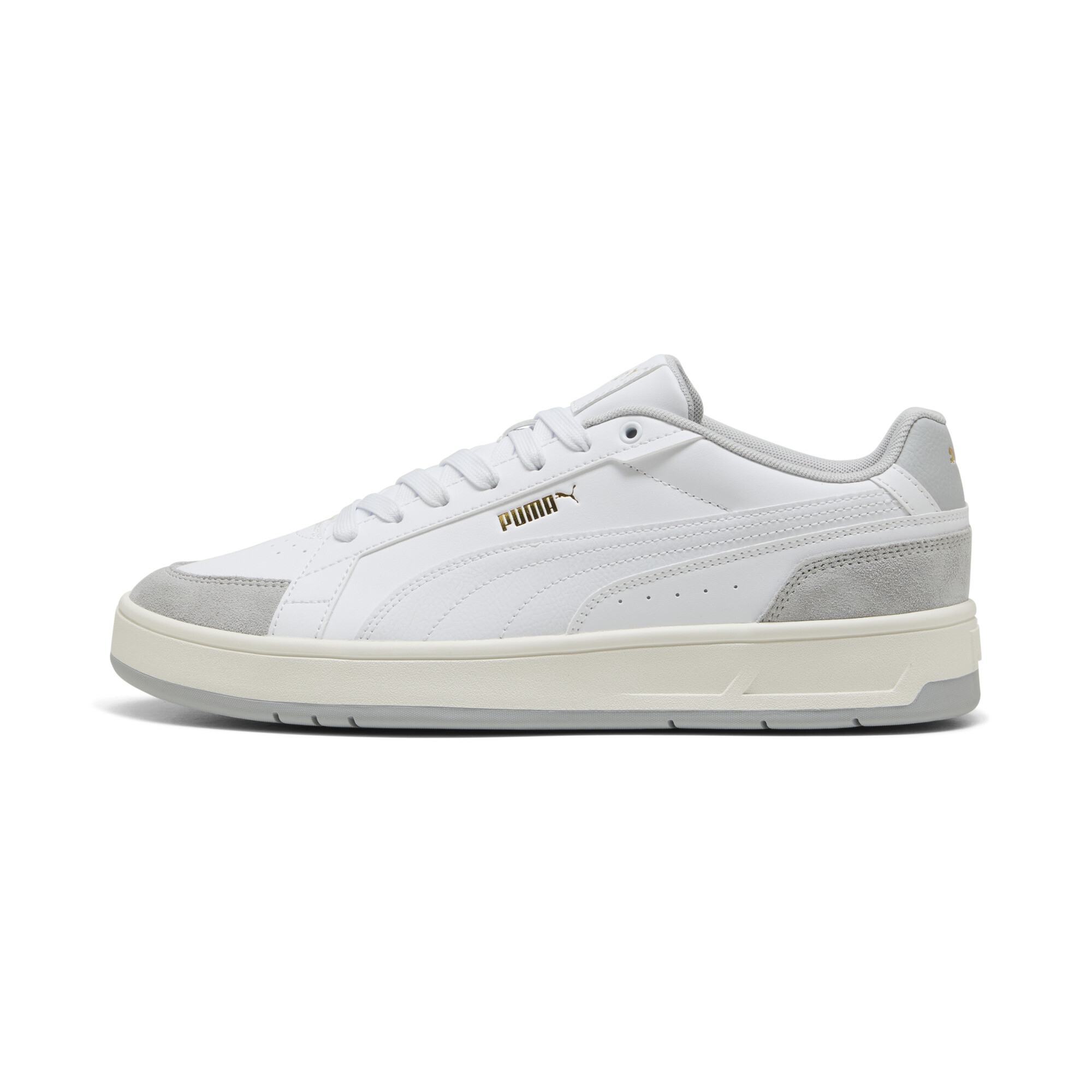 Puma Court Classico Sport Sneakers Unisex Schuhe | White/Cool Light Gray | Größe: 37.5