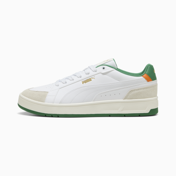Court Classico Sport Sneakers Unisex, Warm White-PUMA White-Archive Green, large-ZAF