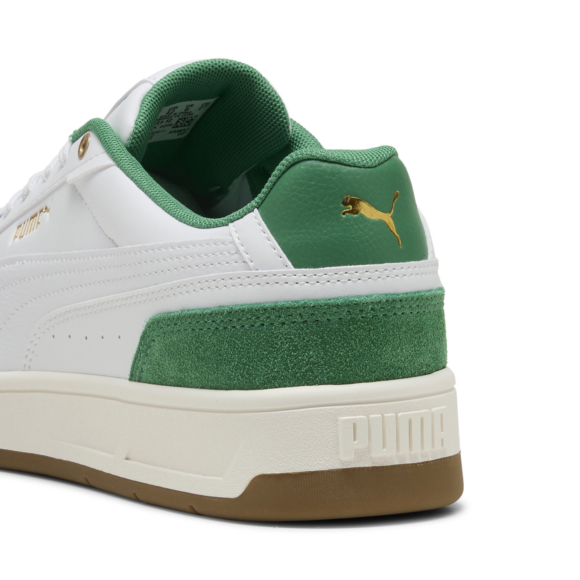 PUMA Court Classico Sport sneakers, Groen/Wit, Maat 38 thumbnail 5