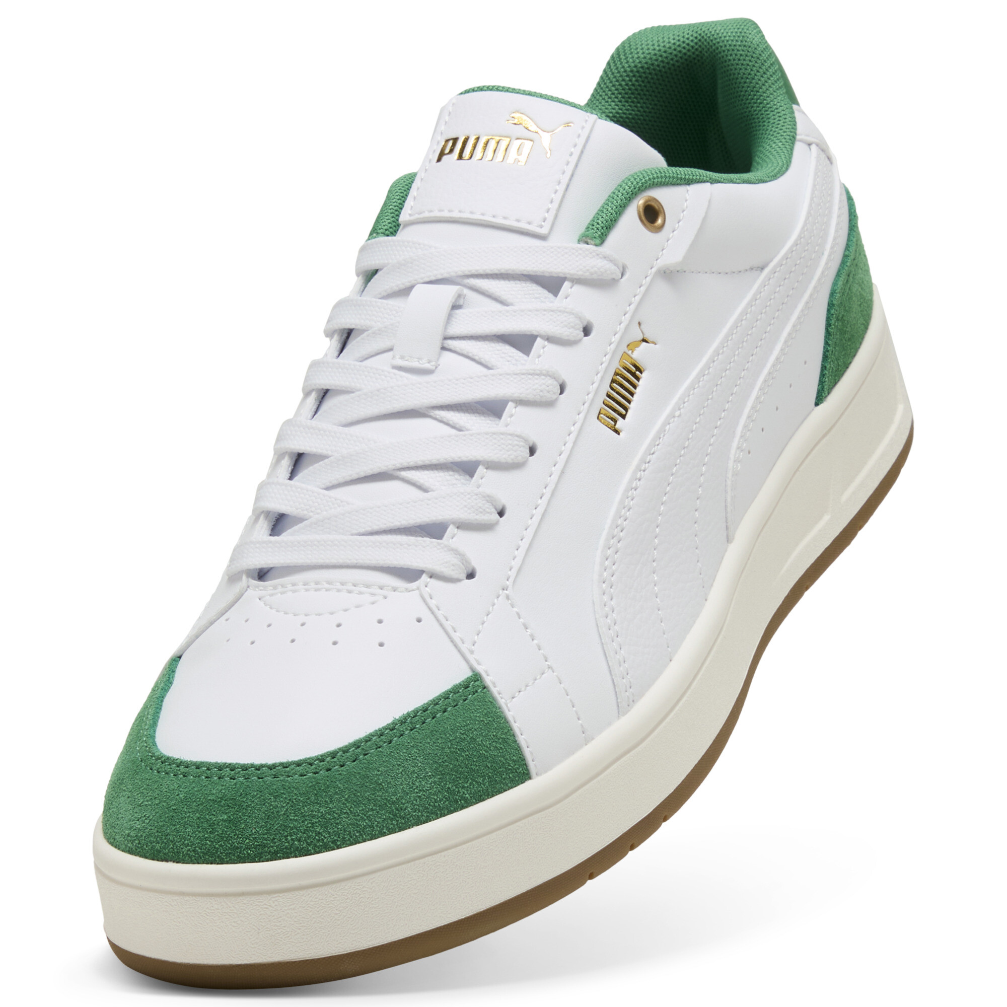 PUMA Court Classico Sport sneakers, Groen/Wit, Maat 38 thumbnail 2