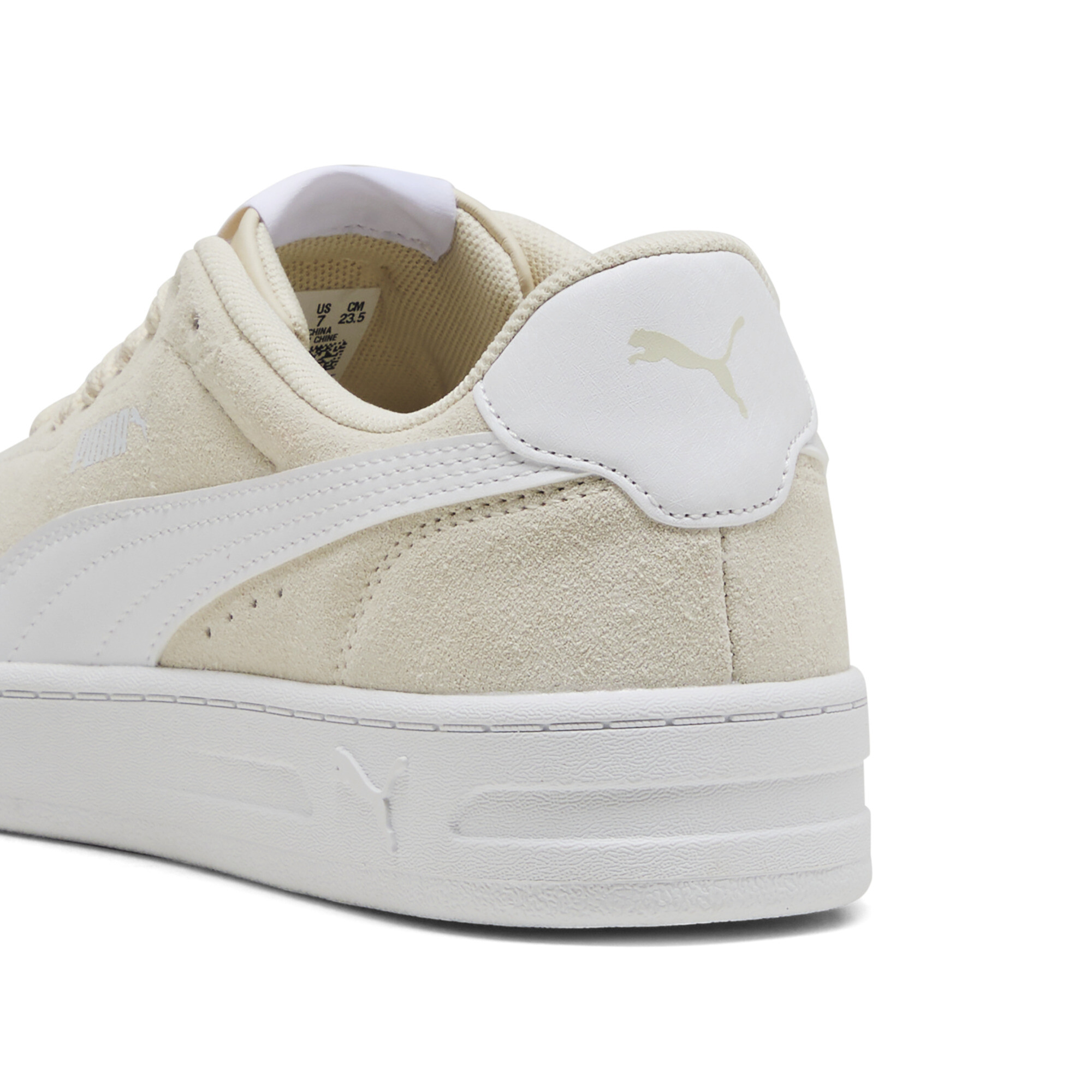 Women's Puma Court Lally Suede Sneakers, White, Size 41, Shoes