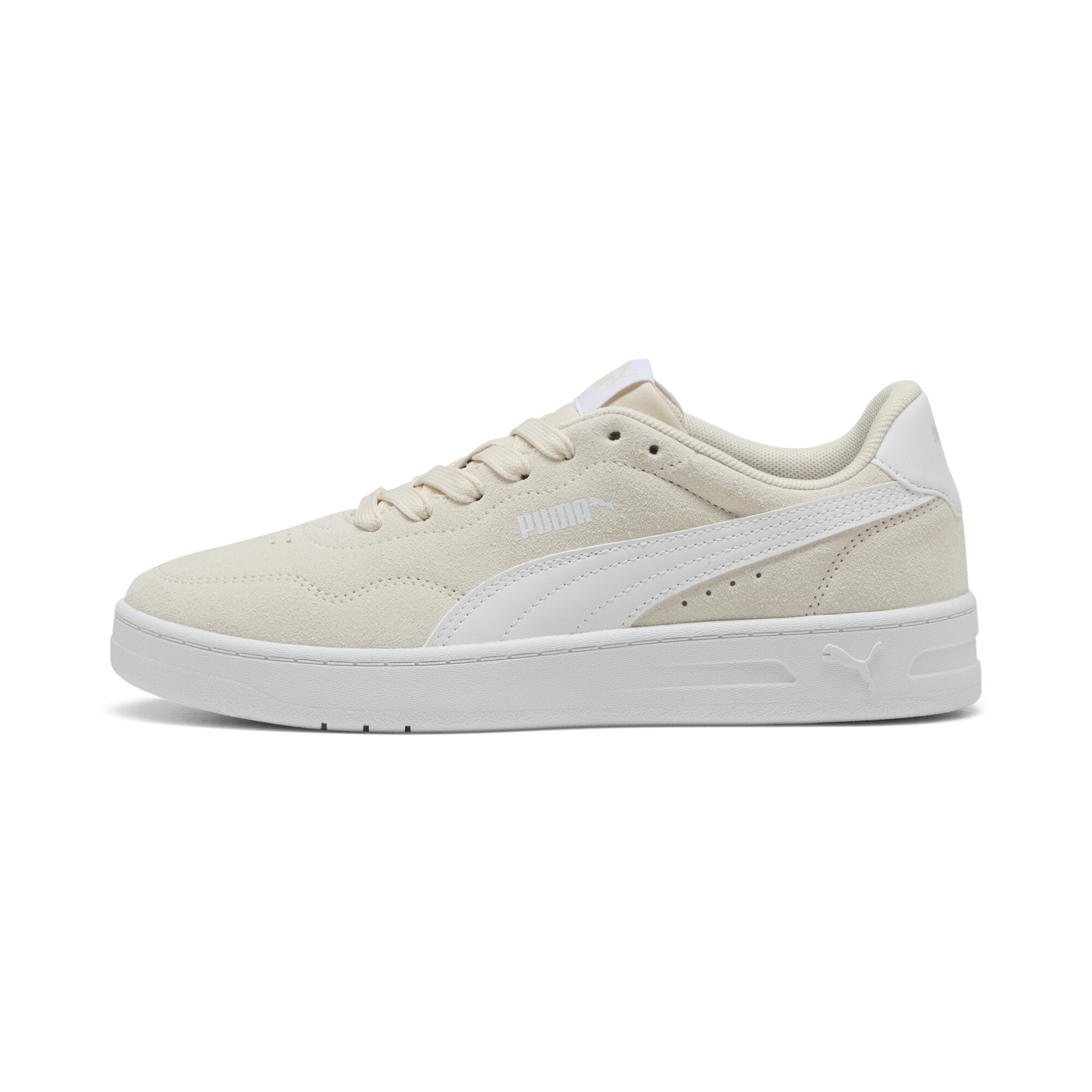 Women's Puma Court Lally Suede Sneakers, White, Size 41, Shoes