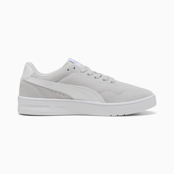 Court Lally Suede Sneakers Women, Glacial Gray-PUMA White, large-ZAF