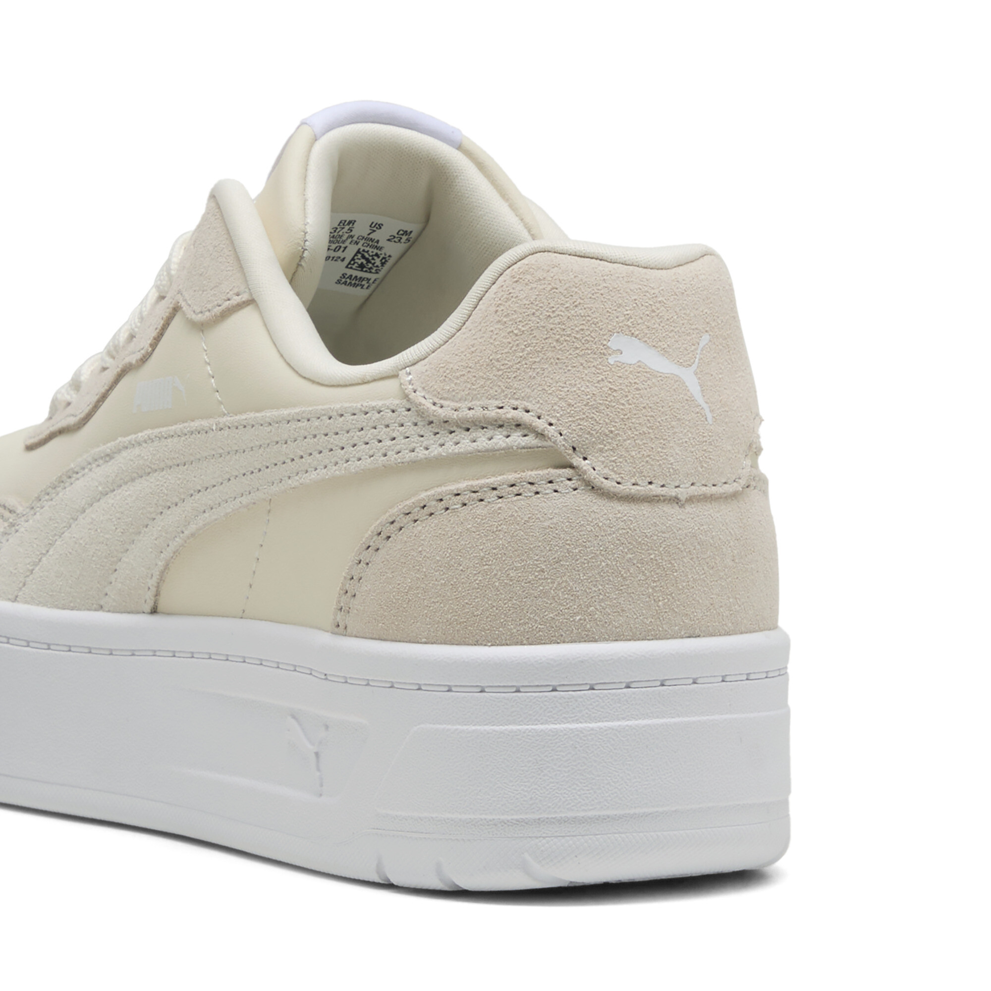 Women's Puma Court Lally Skye Suede Sneakers, White, Size 37, Shoes