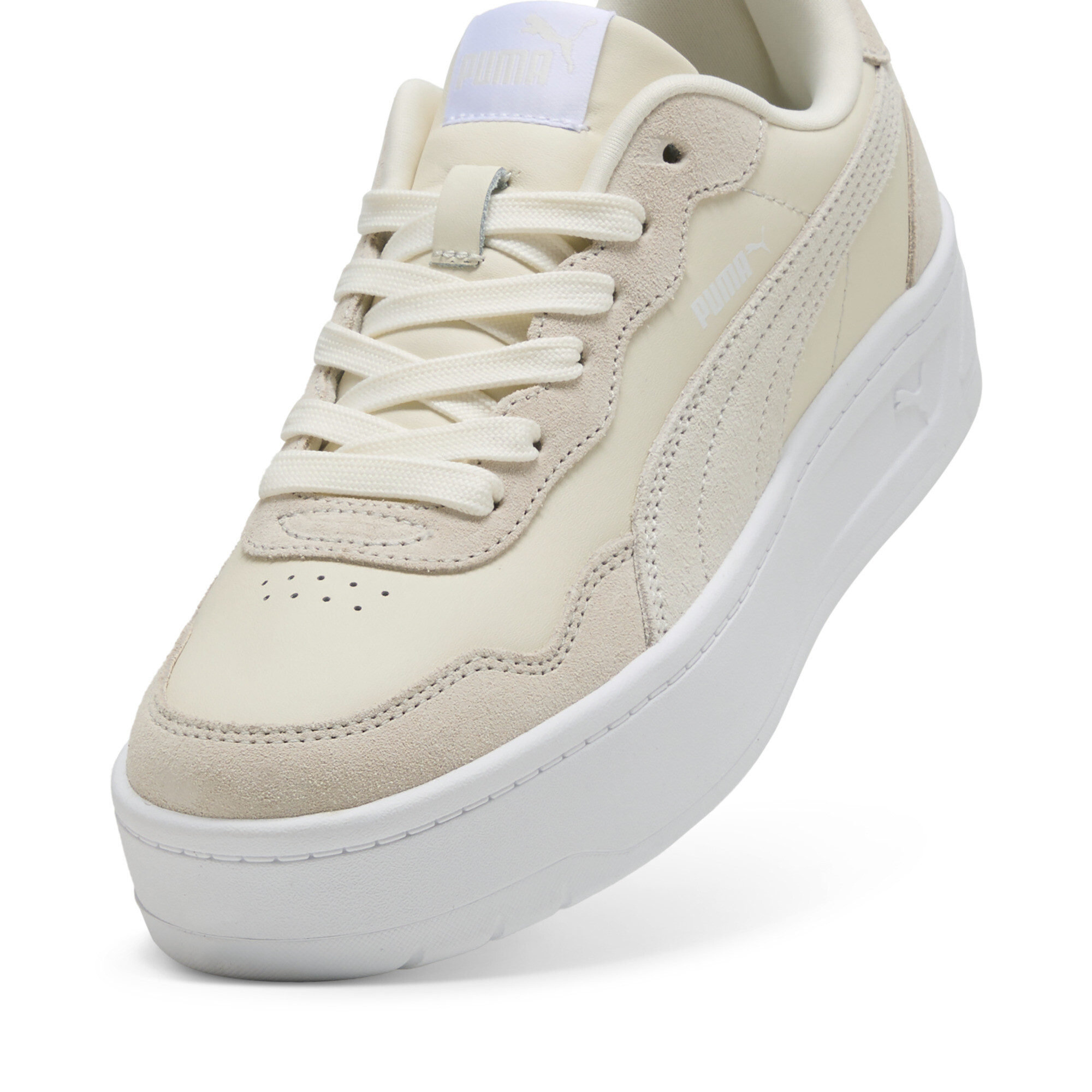 Women's Puma Court Lally Skye Suede Sneakers, White, Size 37, Shoes