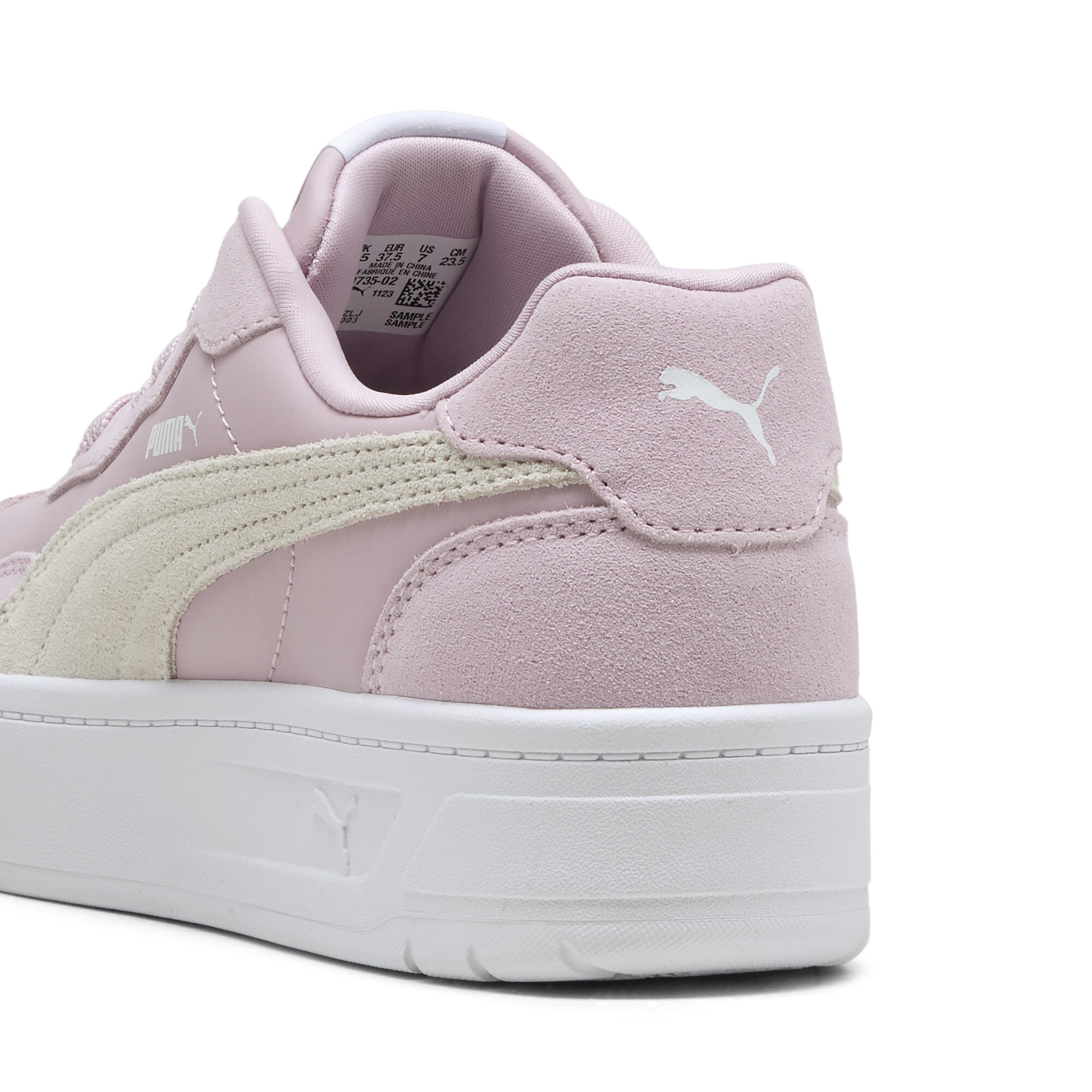 Women's Puma Court Lally Skye Suede Sneakers, Pink, Size 37, Shoes