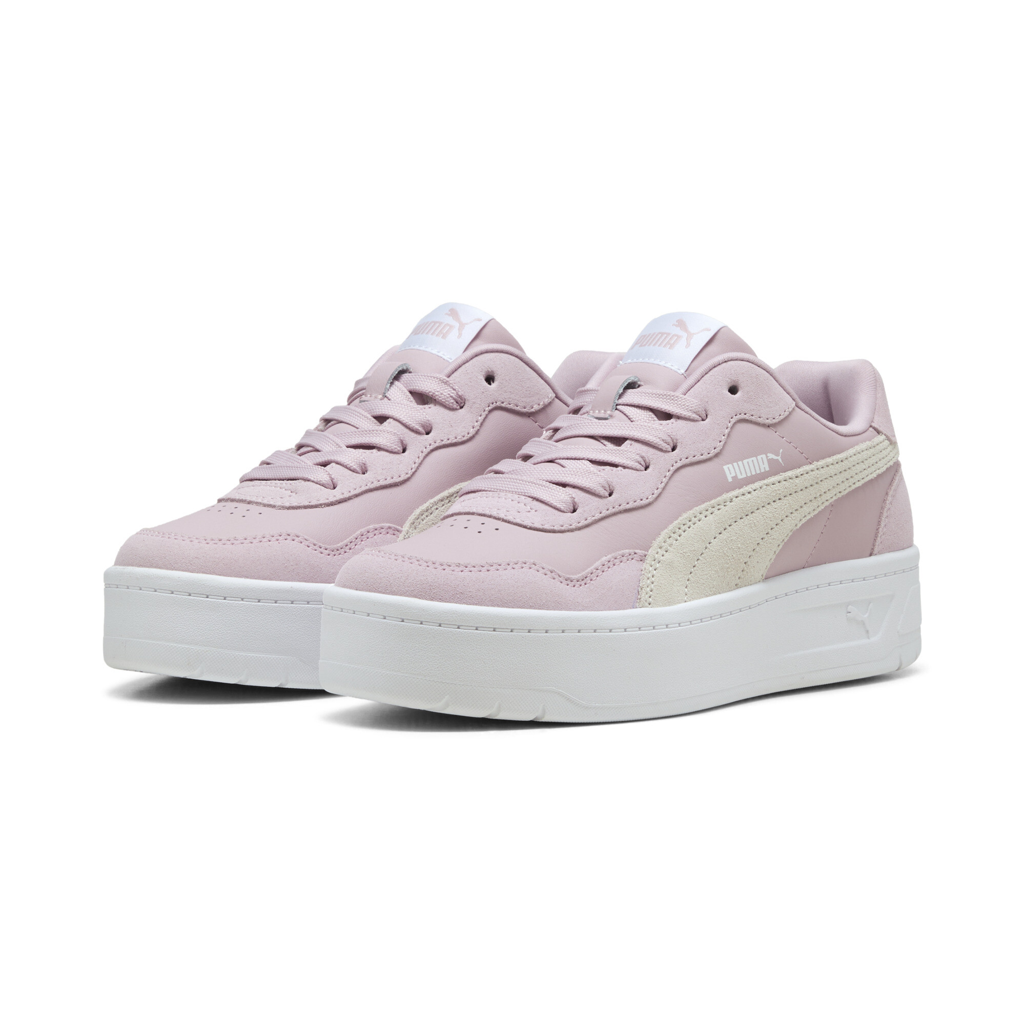 Women's Puma Court Lally Skye Suede Sneakers, Pink, Size 37, Shoes