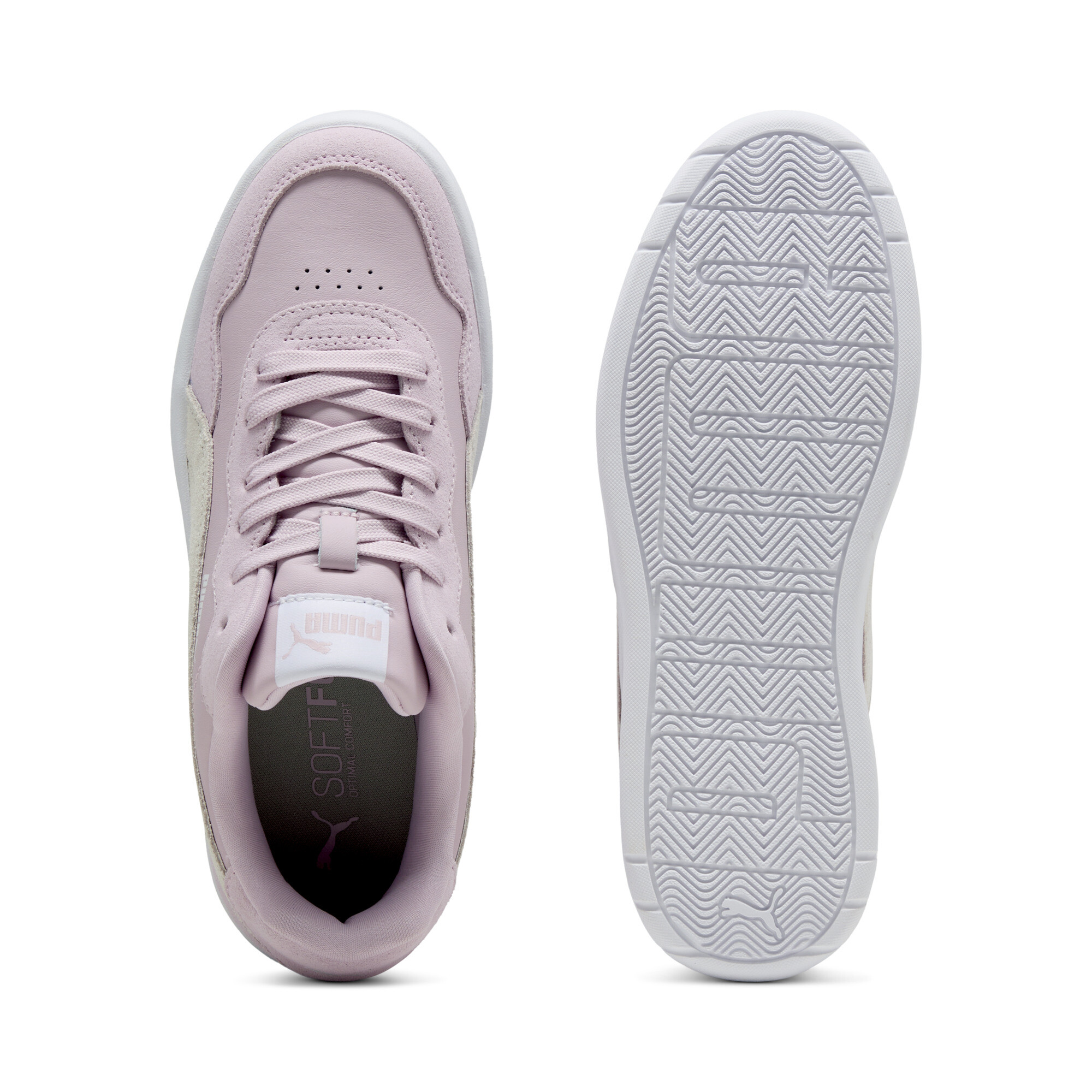 Women's Puma Court Lally Skye Suede Sneakers, Pink, Size 37, Shoes