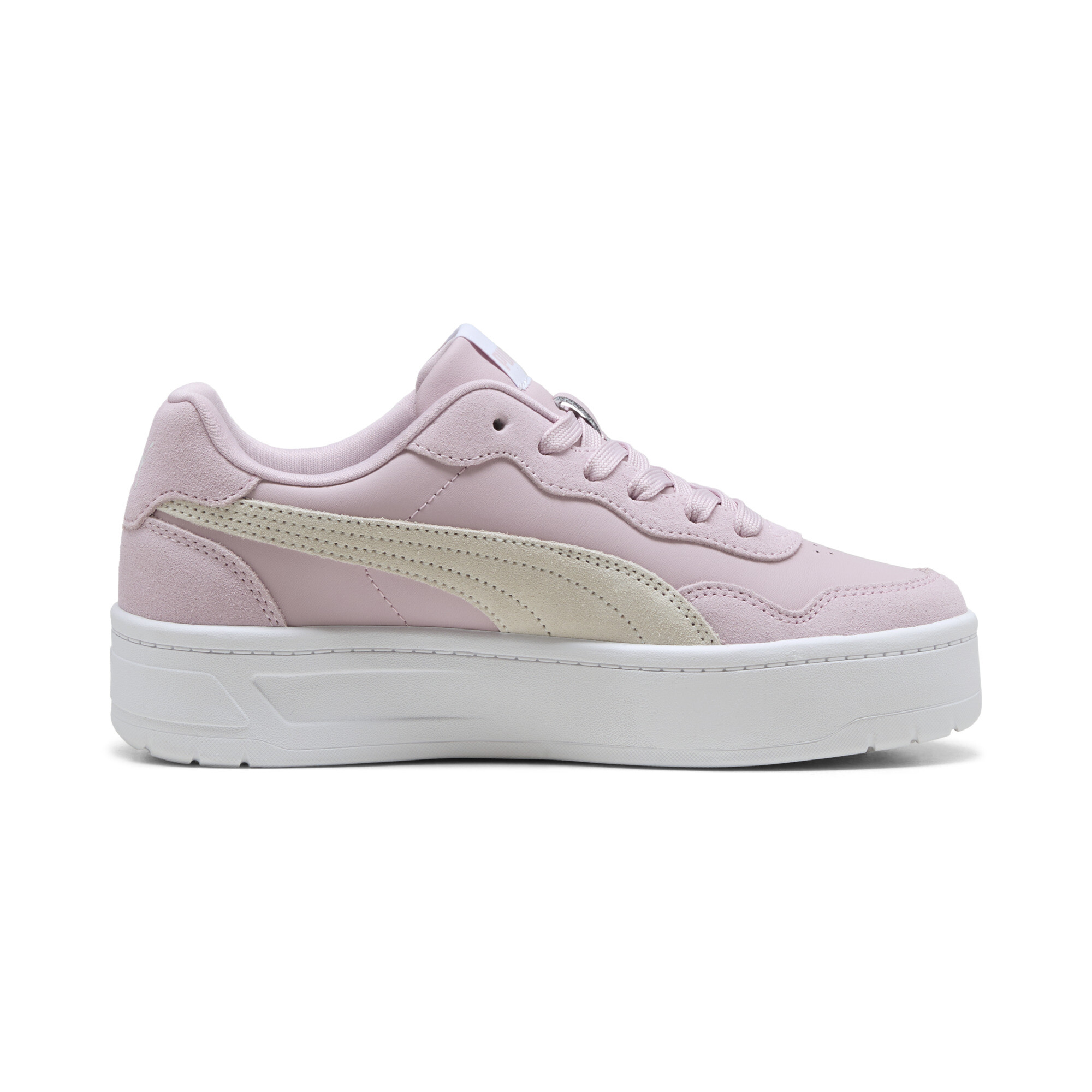 Women's Puma Court Lally Skye Suede Sneakers, Pink, Size 37, Shoes