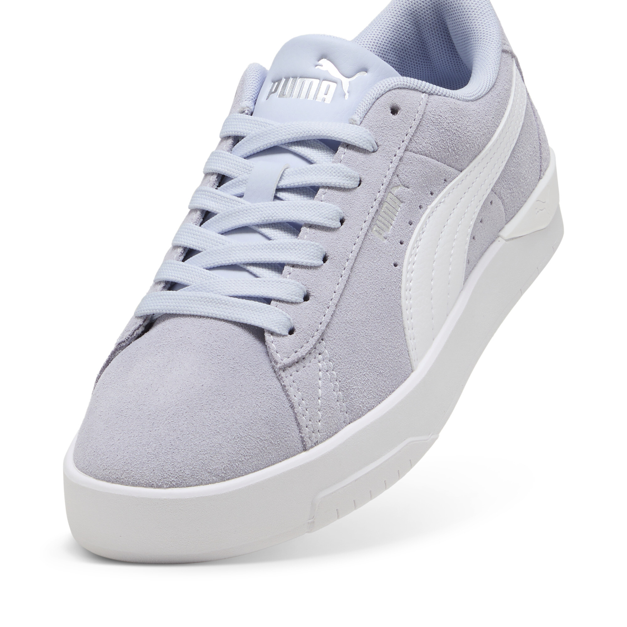 Jada Classic Suede sneakers voor Dames, Wit/Zilver, Maat 40,5 | PUMA